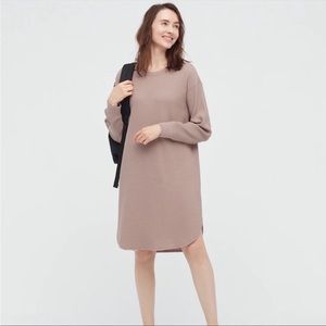 NWT Uniqlo Waffle Crew Neck Dress Size M
